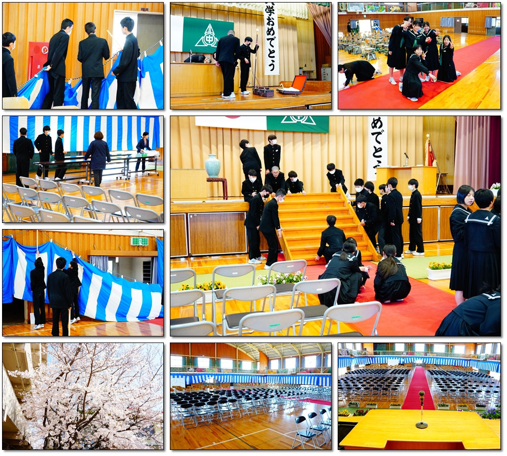 0408　入学式準備